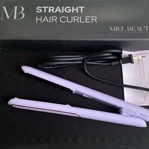 Miel Beauty Hair Temp controlled straightener, NWT MSRP $150, color in Lavender